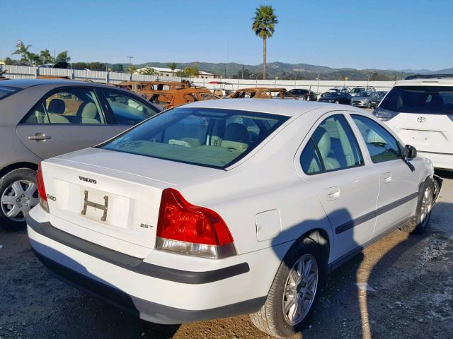 YV1RS59V942371031 - 2004 VOLVO S60 2.5T WHITE photo 4