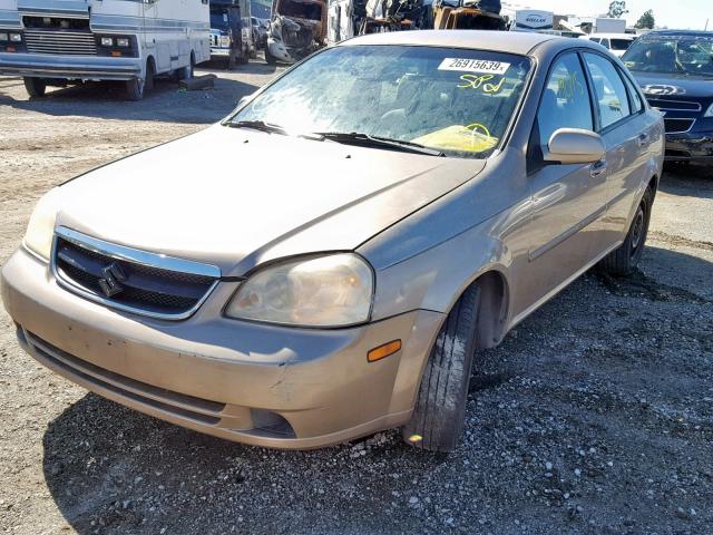 KL5JD56Z26K253710 - 2006 SUZUKI FORENZA BROWN photo 2