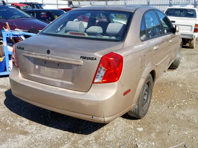 KL5JD56Z26K253710 - 2006 SUZUKI FORENZA BROWN photo 4