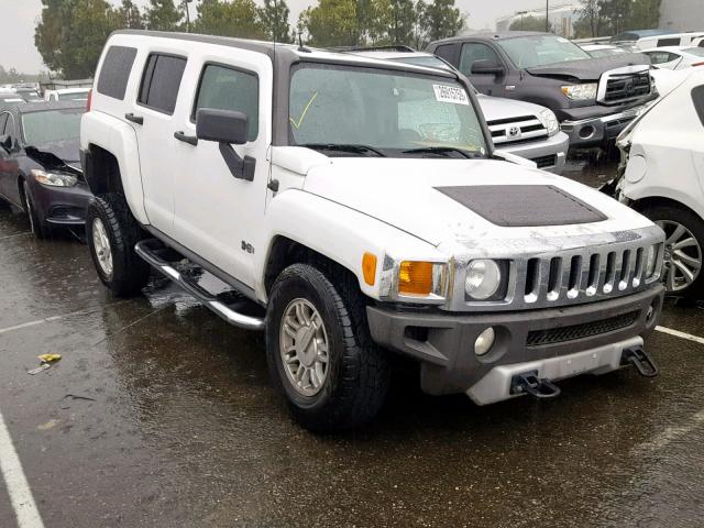 5GTEN13E098115273 - 2009 HUMMER H3 WHITE photo 1