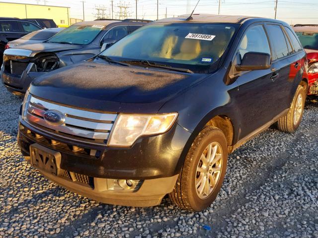 2FMDK3JC2ABB46286 - 2010 FORD EDGE SEL BLUE photo 2