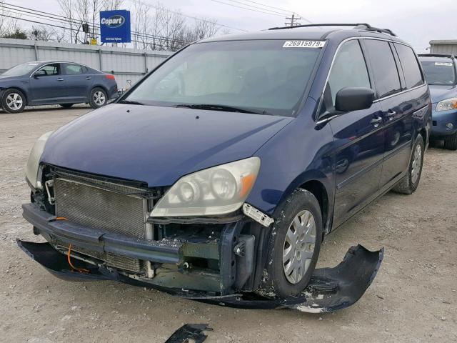 5FNRL38297B032575 - 2007 HONDA ODYSSEY LX BROWN photo 2