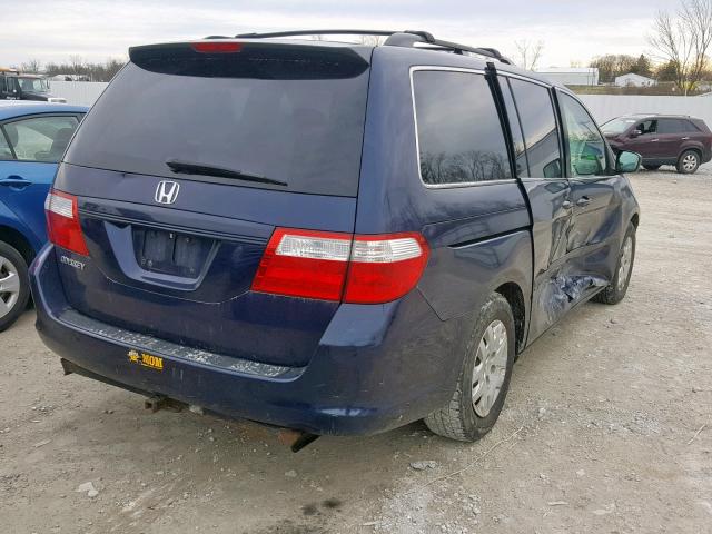 5FNRL38297B032575 - 2007 HONDA ODYSSEY LX BROWN photo 4