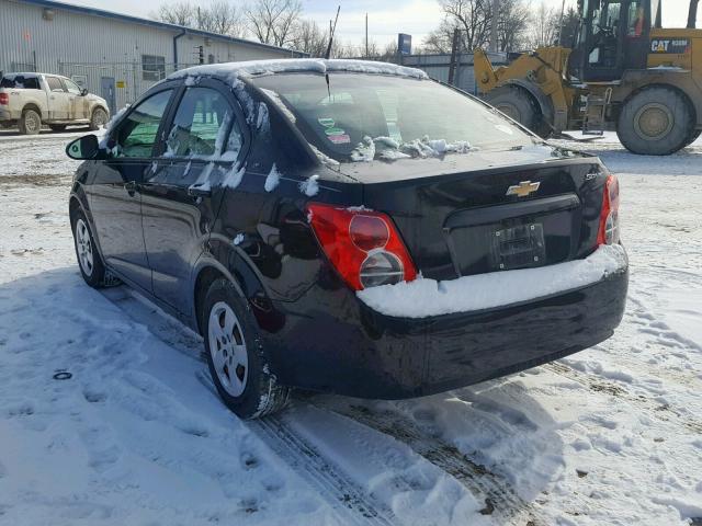 1G1JA5SH2E4226390 - 2014 CHEVROLET SONIC LS BLACK photo 3