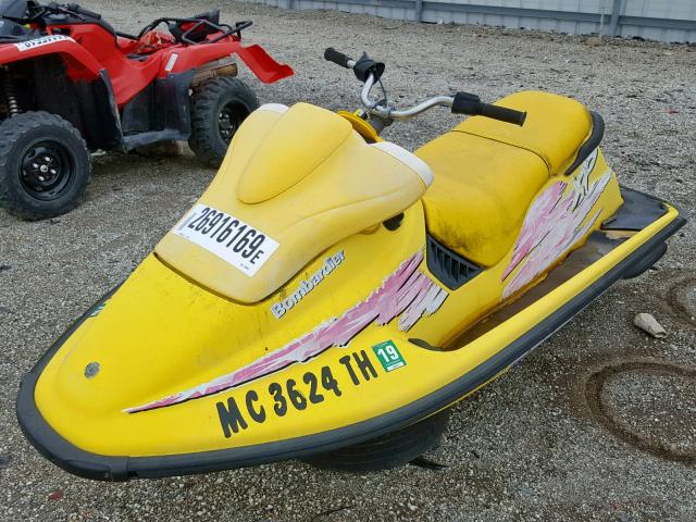 ZXNH6776D696 - 1996 BOMBARDIER SEA DOO YELLOW photo 2