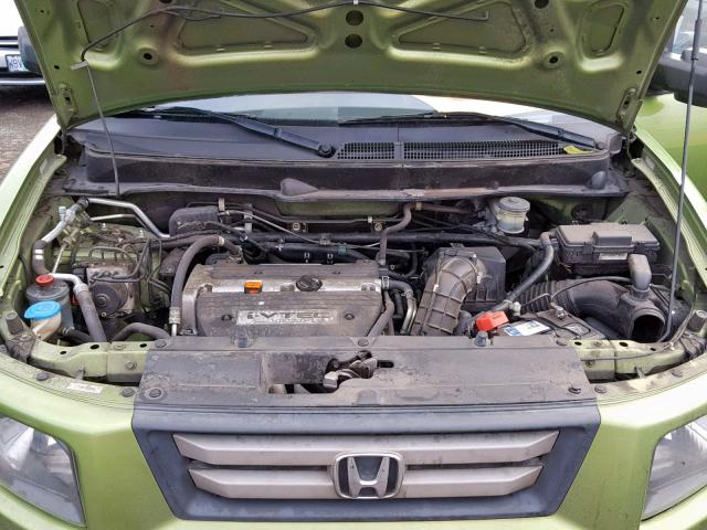 5J6YH28777L000847 - 2007 HONDA ELEMENT EX GREEN photo 7