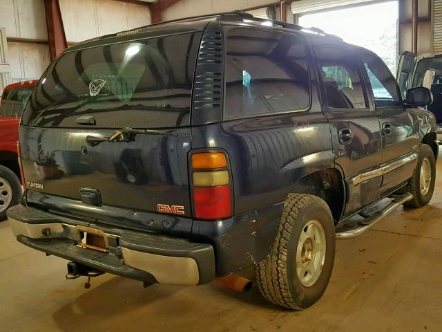 1GKEC13V95J256783 - 2005 GMC YUKON BLUE photo 4