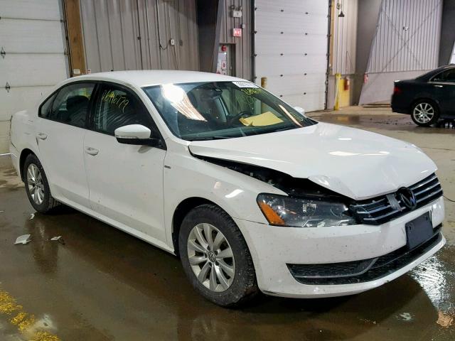 1VWAT7A33FC037724 - 2015 VOLKSWAGEN PASSAT S WHITE photo 1