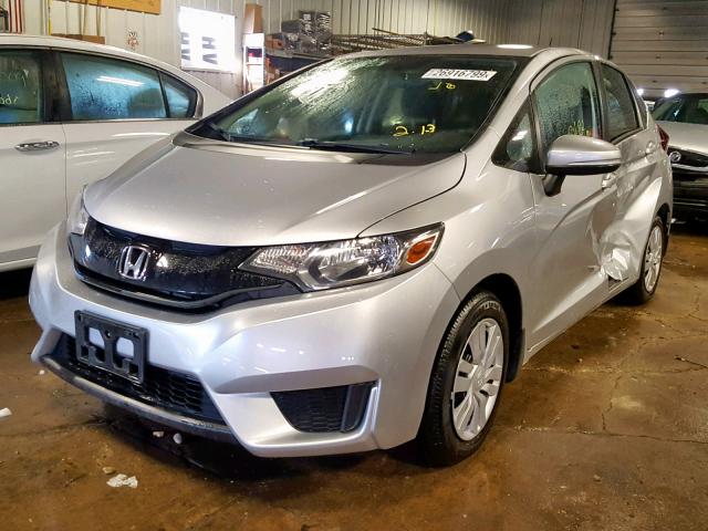 JHMGK5H53GS002487 - 2016 HONDA FIT LX SILVER photo 2