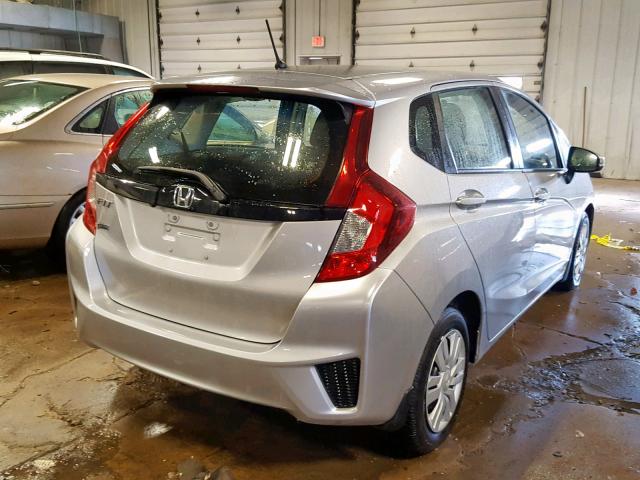 JHMGK5H53GS002487 - 2016 HONDA FIT LX SILVER photo 4