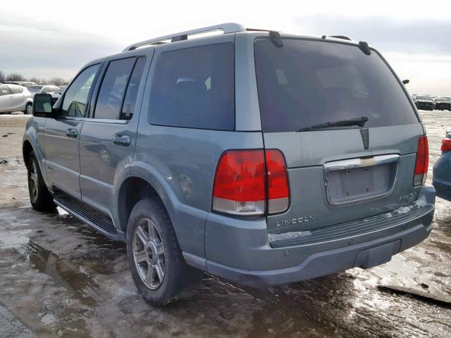 5LMEU88H15ZJ17861 - 2005 LINCOLN AVIATOR 绿色 照片 3