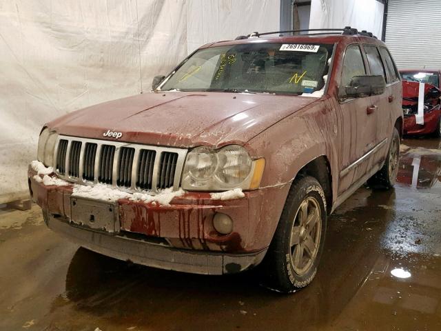 1J4HR58216C185544 - 2006 JEEP GRAND CHER BURGUNDY photo 2