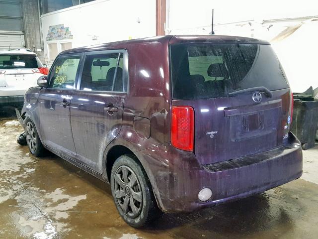 JTLKE50E591092902 - 2009 TOYOTA SCION XB PURPLE photo 3