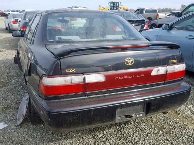 1NXBB02EXTZ473800 - 1996 TOYOTA COROLLA DX BLACK photo 3