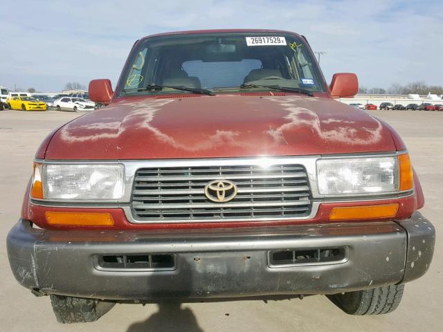 JT3HJ85J4V0167151 - 1997 TOYOTA LAND CRUIS RED photo 9