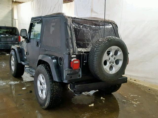 1J4FA59S54P706526 - 2004 JEEP WRANGLER / BLACK photo 3