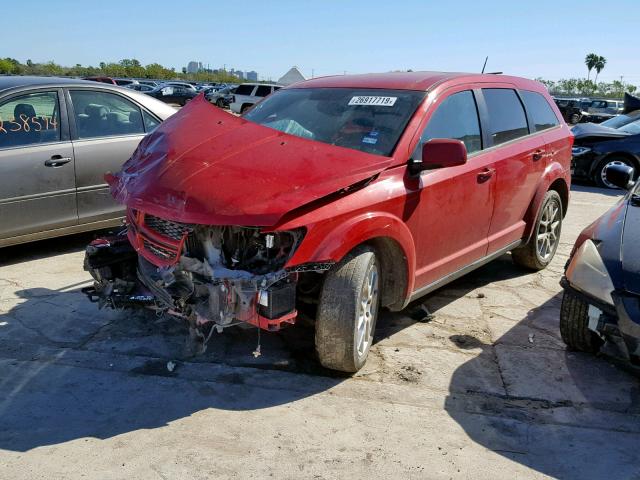 3C4PDCEG2DT653173 - 2013 DODGE JOURNEY R/ RED photo 2