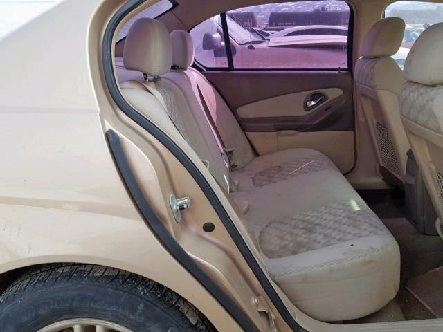 1G1ZT528X4F209756 - 2004 CHEVROLET MALIBU LS GOLD photo 6
