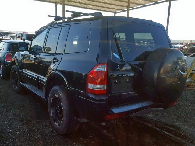 JA4MW51S84J010301 - 2004 MITSUBISHI MONTERO LI BLACK photo 3