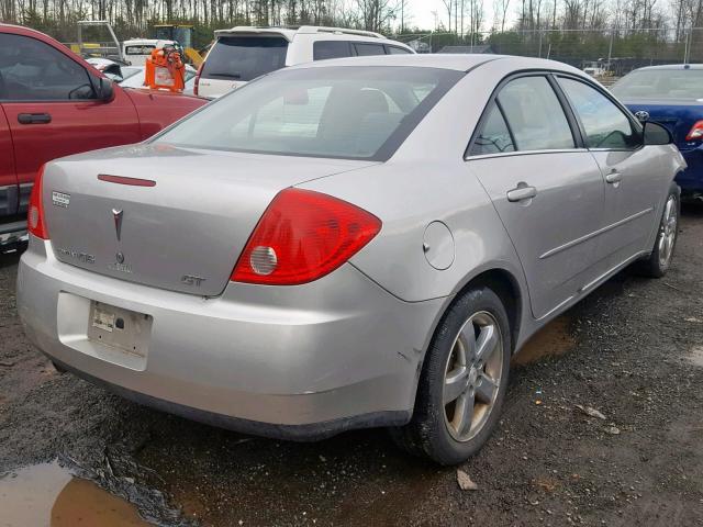 1G2ZH57N184121420 - 2008 PONTIAC G6 GT SILVER photo 4