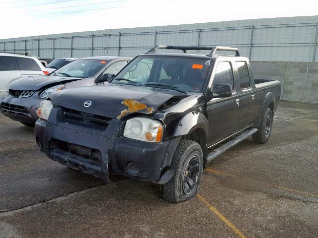 1N6ED29XX4C450116 - 2004 NISSAN FRONTIER C BLACK photo 2