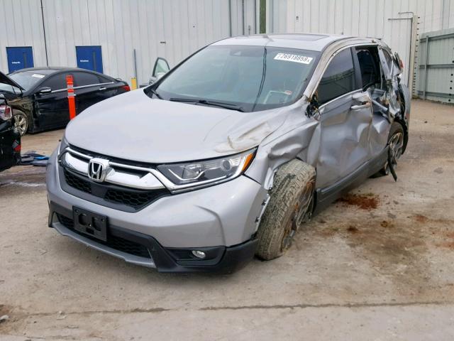 7FARW2H87JE025481 - 2018 HONDA CR-V EXL SILVER photo 2