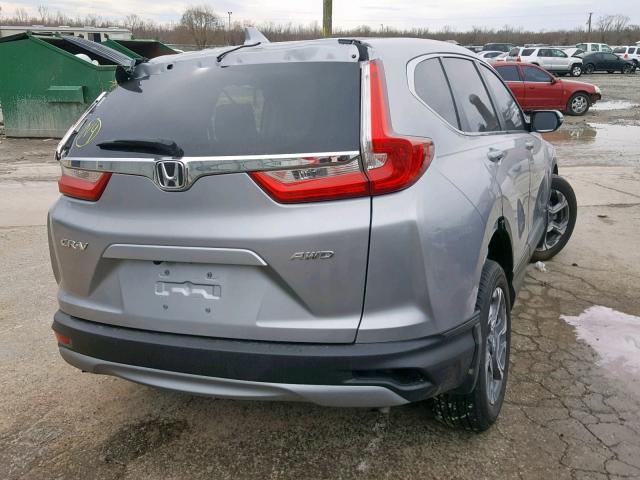 7FARW2H87JE025481 - 2018 HONDA CR-V EXL SILVER photo 4