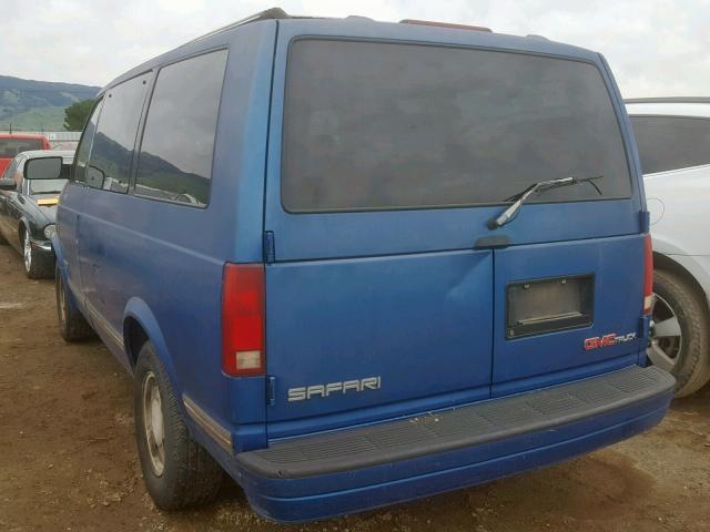 1GKDM19W0SB536462 - 1995 GMC SAFARI XT BLUE photo 3