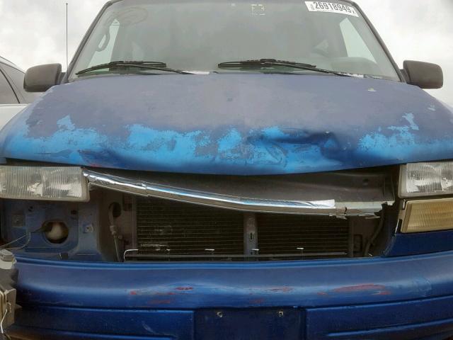 1GKDM19W0SB536462 - 1995 GMC SAFARI XT BLUE photo 9