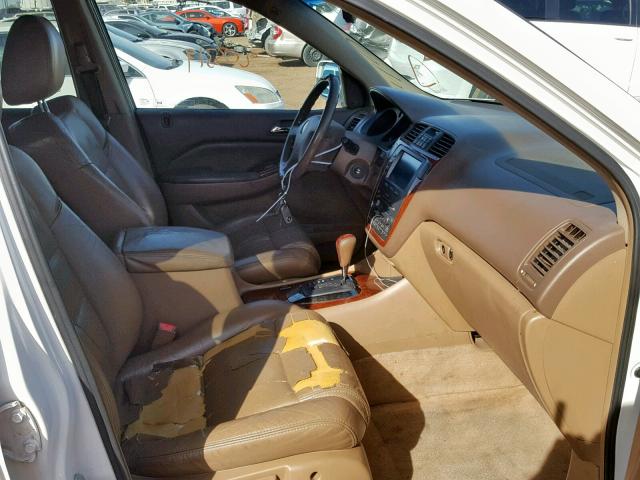 2HNYD18614H528101 - 2004 ACURA MDX TOURIN WHITE photo 5