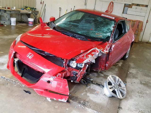 JHMZF1D4XBS007553 - 2011 HONDA CR-Z RED photo 2