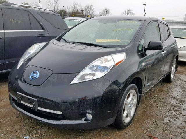 JN1AZ0CP0CT024646 - 2012 NISSAN LEAF SV BLACK photo 2