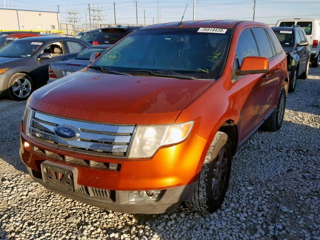 2FMDK38C18BA35289 - 2008 FORD EDGE SEL ORANGE photo 2