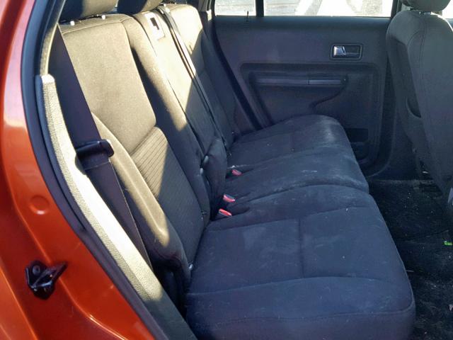 2FMDK38C18BA35289 - 2008 FORD EDGE SEL ORANGE photo 6