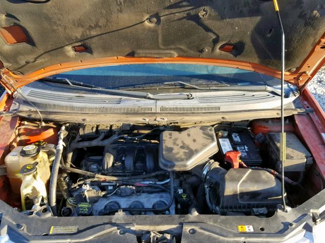 2FMDK38C18BA35289 - 2008 FORD EDGE SEL ORANGE photo 7