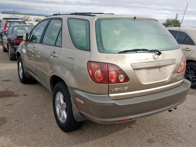 JT6HF10U8X0035624 - 1999 LEXUS RX 300 GOLD photo 3