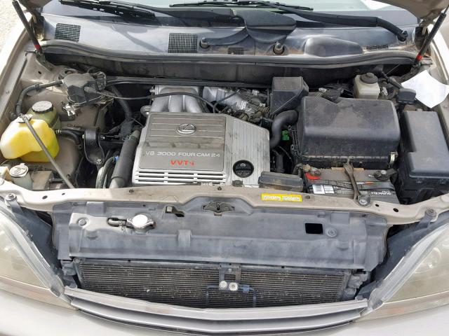 JT6HF10U8X0035624 - 1999 LEXUS RX 300 GOLD photo 7