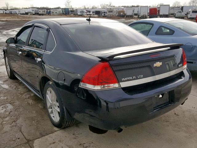 2G1WC5EM8B1173677 - 2011 CHEVROLET IMPALA LTZ BLACK photo 3