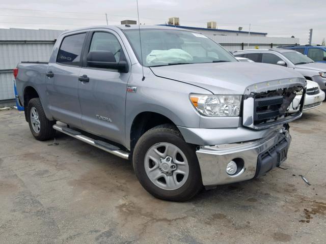 5TFEY5F10DX137335 - 2013 TOYOTA TUNDRA CRE SILVER photo 1