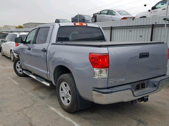 5TFEY5F10DX137335 - 2013 TOYOTA TUNDRA CRE SILVER photo 3