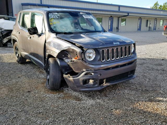 ZACCJAAW4GPD24673 - 2016 JEEP RENEGADE S GRAY photo 1