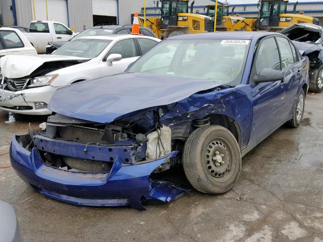 1G1ZS57F87F182510 - 2007 CHEVROLET MALIBU LS BLUE photo 2
