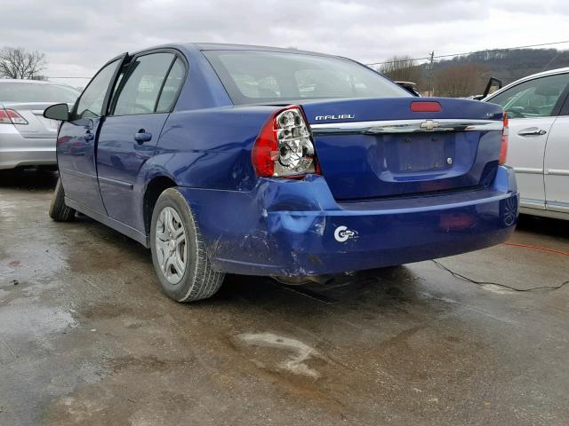 1G1ZS57F87F182510 - 2007 CHEVROLET MALIBU LS BLUE photo 3