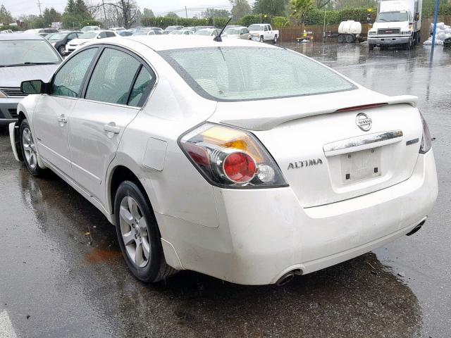 1N4CL21E37C230222 - 2007 NISSAN ALTIMA HYB WHITE photo 3