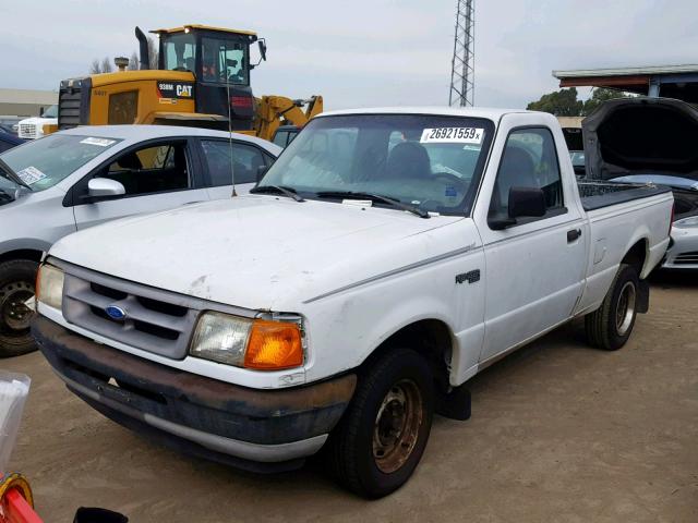 1FTCR10A5TPB12547 - 1996 FORD RANGER WHITE photo 2