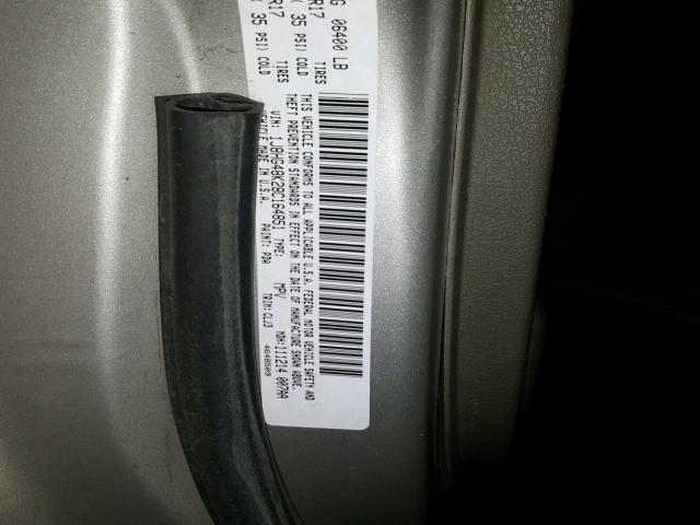 1J8HG48K28C164851 - 2008 JEEP COMMANDER Gümüş foto 10