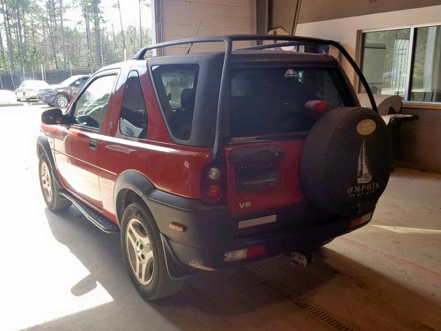 SALNY12283A257854 - 2003 LAND ROVER FREELANDER RED photo 3