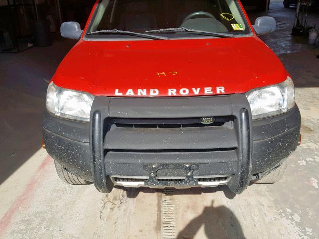 SALNY12283A257854 - 2003 LAND ROVER FREELANDER RED photo 7