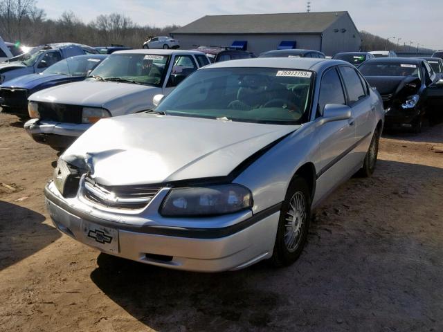 2G1WF52E149206057 - 2004 CHEVROLET IMPALA SILVER photo 2