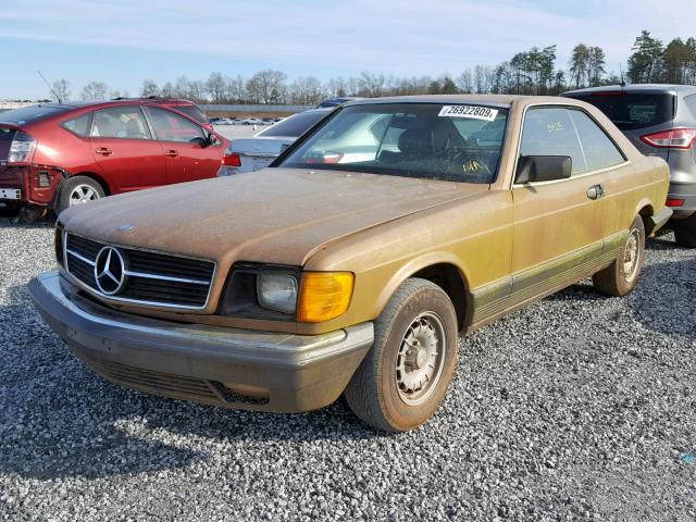 WDBCA44D4FA191034 - 1985 MERCEDES-BENZ 500 SEC GOLD photo 2